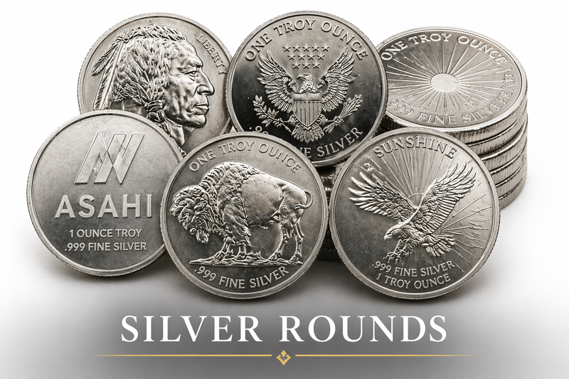 International Silver Rounds Buy Silver Bullion Bars & Coins Birmingham, AL | McFarland Metals